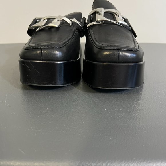 RAG & BONE‎ Logan Platform Mule in Black (39.5) - Picture 5 of 12